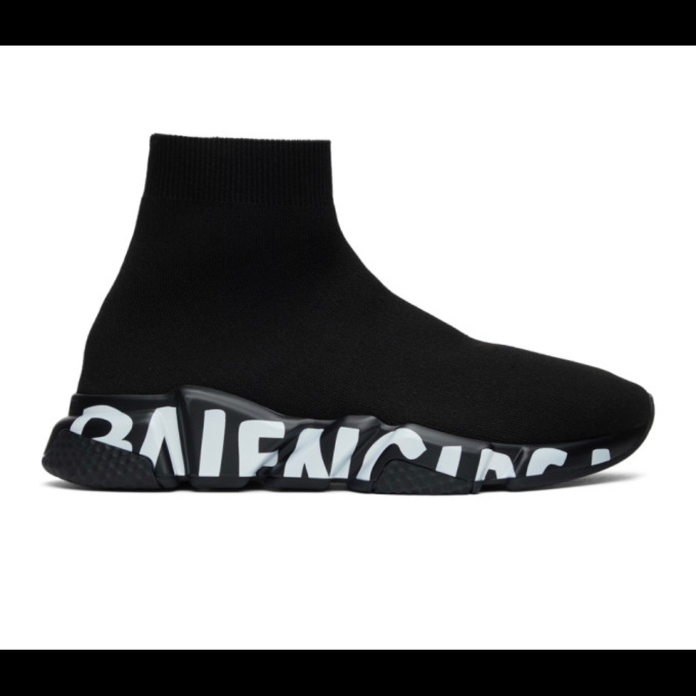 Balenciaga Graffiti Sole Speed Sneakers